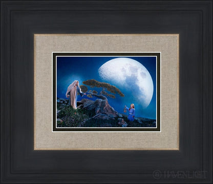 Teach Me To Walk In The Light Open Edition Print / 7 X 5 Black 14 3/4 12 Art