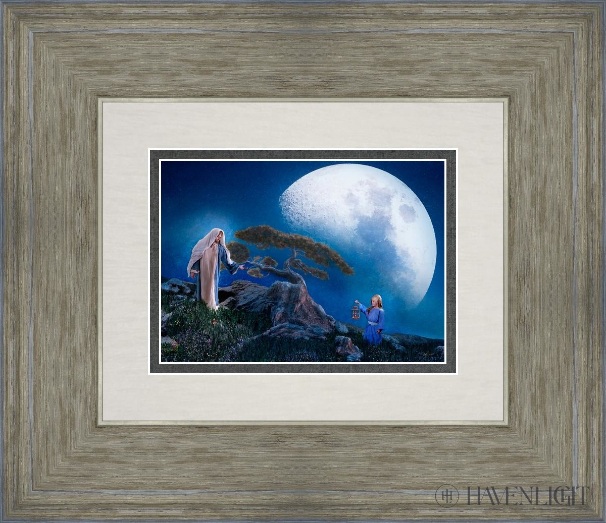 Teach Me To Walk In The Light Open Edition Print / 7 X 5 Gray 14 3/4 12 Art
