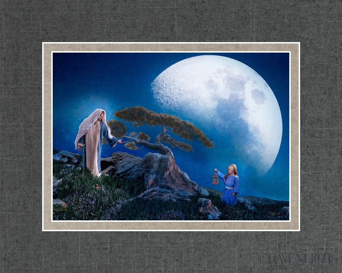 Teach Me To Walk In The Light Open Edition Print / 7 X 5 Matted 10 8 Art