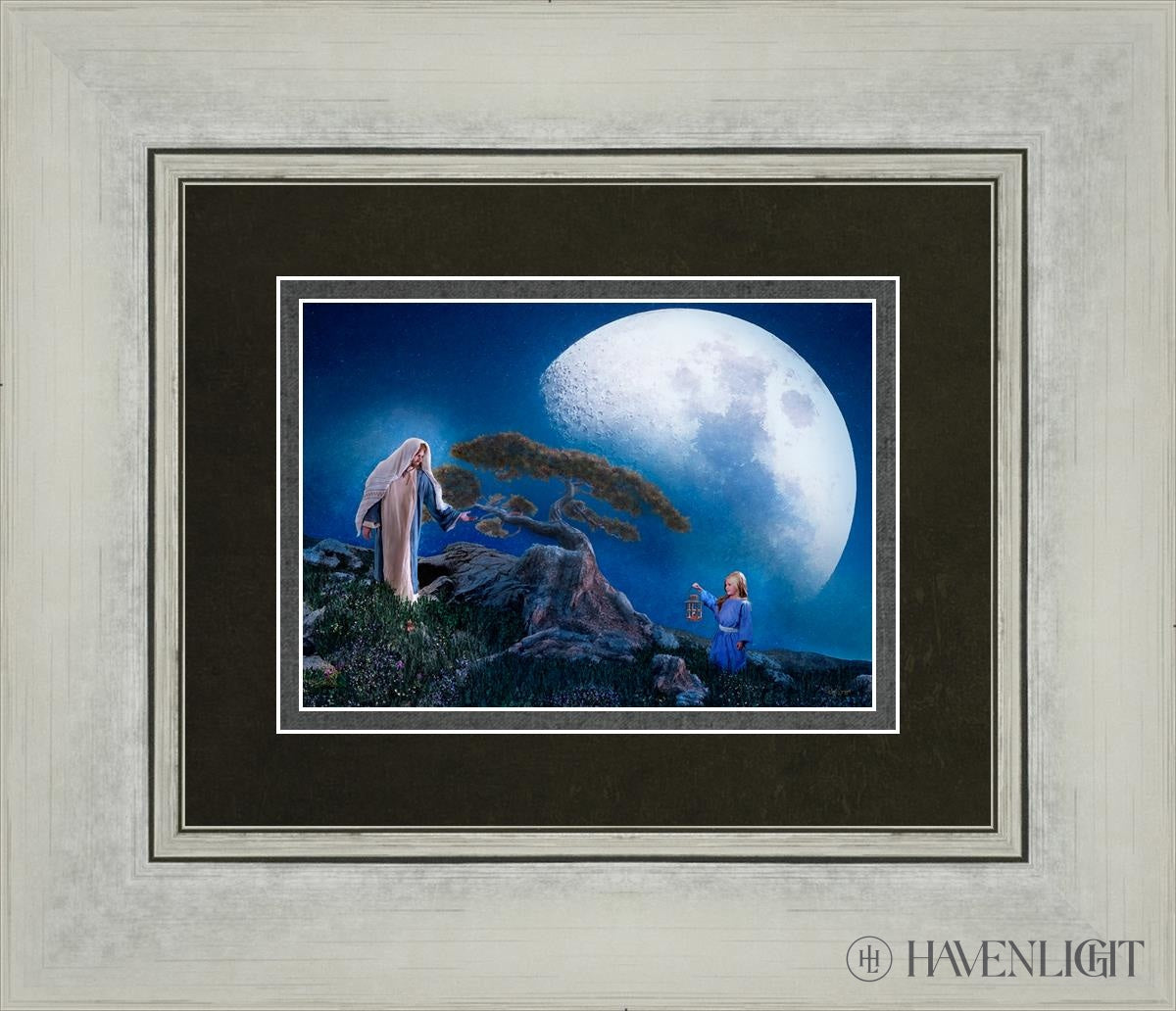 Teach Me To Walk In The Light Open Edition Print / 7 X 5 Silver 14 1/4 12 Art