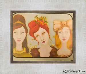 The Brides Maids Open Edition Print / 10 X 8 Frame W 13.5 11.5 Oep