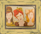 The Brides Maids Open Edition Print / 10 X 8 Frame Y 13.5 11.5 Oep