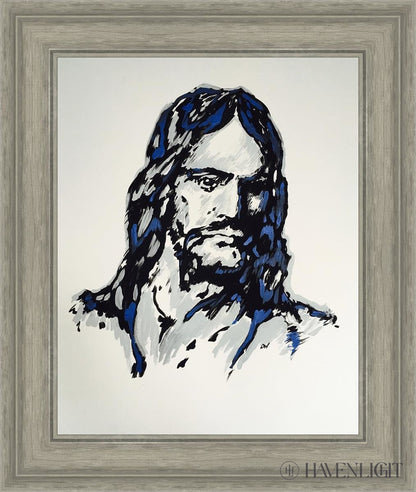 The Christ Open Edition Print / 16 X 20 Gray 21 3/4 25 Art