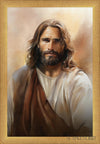 The Compassionate Christ Open Edition Canvas / 12 X 18 Matte Gold 13 3/4 19 Art