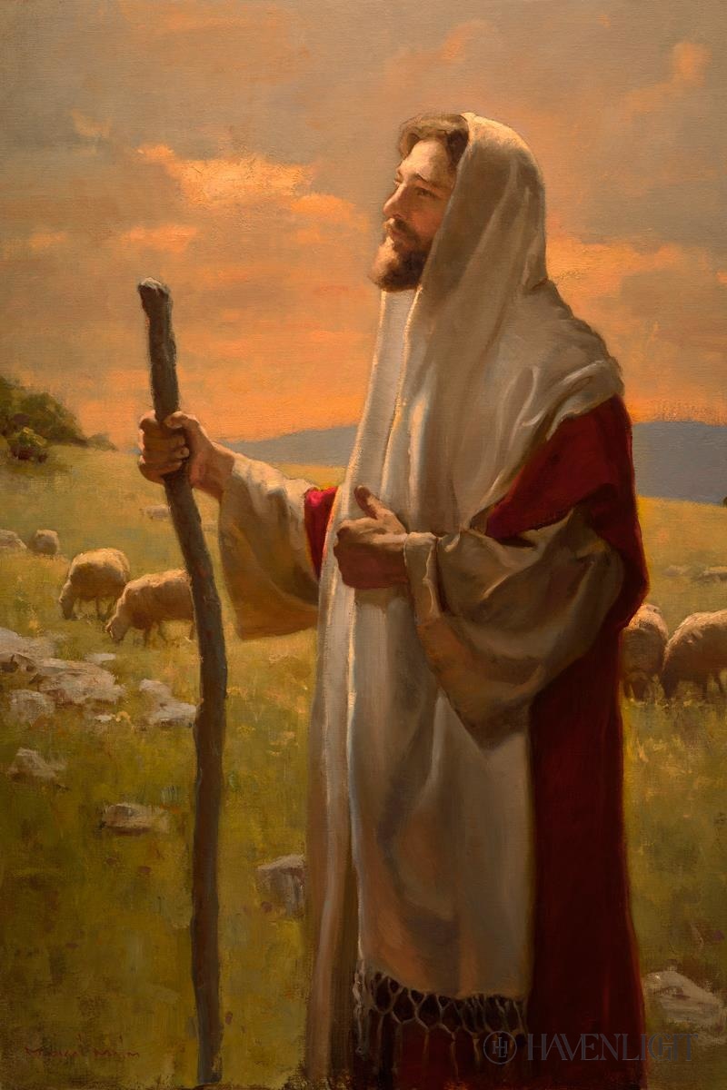 The Good Shepherd Open Edition Canvas / 12 X 18 Rolled In Tube Art