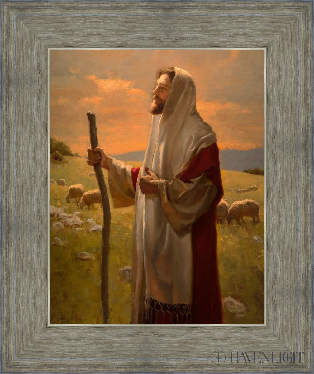 The Good Shepherd Open Edition Print / 11 X 14 Gray 15 3/4 18 Art