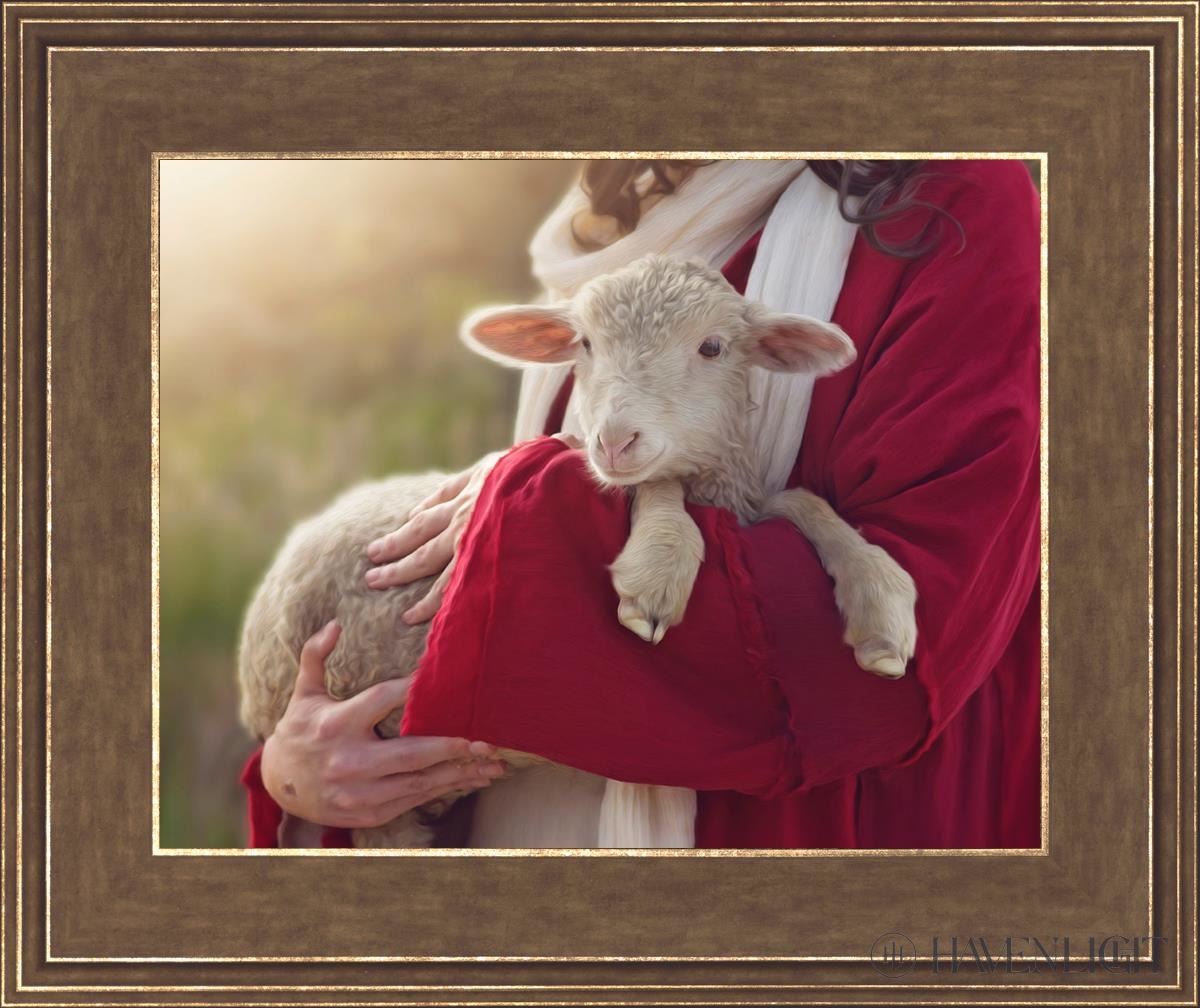The Good Shepherd Open Edition Print / 14 X 11 Gold 18 3/4 15 Art
