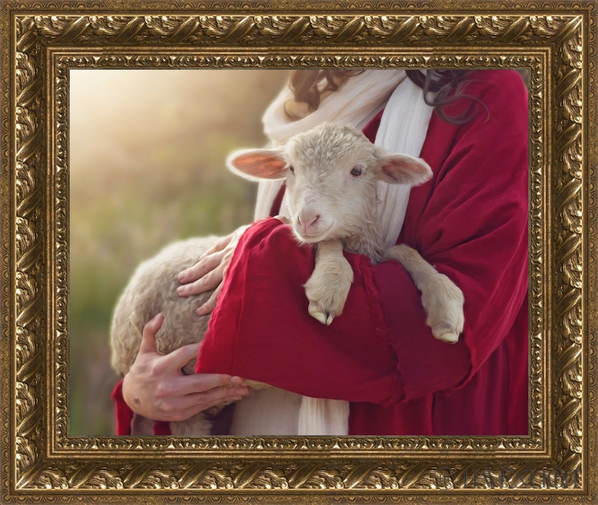 The Good Shepherd Open Edition Print / 20 X 16 Gold 25 3/4 21 Art