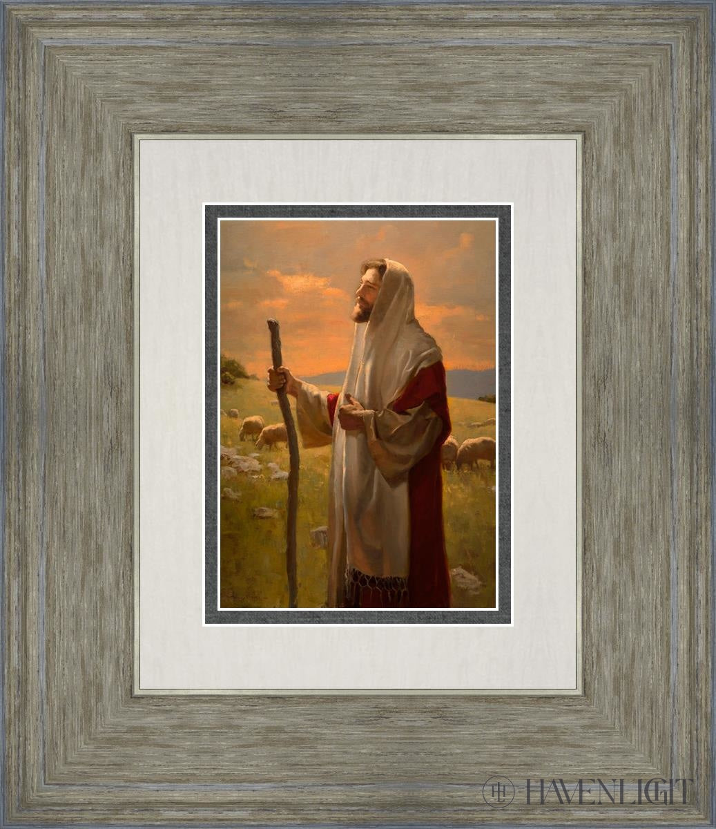 The Good Shepherd Open Edition Print / 5 X 7 Gray 12 3/4 14 Art
