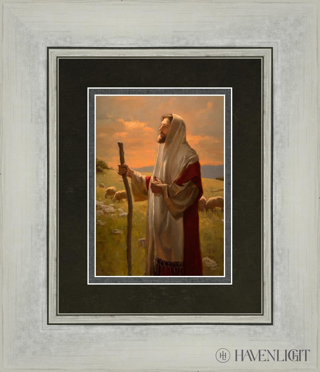 The Good Shepherd Open Edition Print / 5 X 7 Silver 12 1/4 14 Art