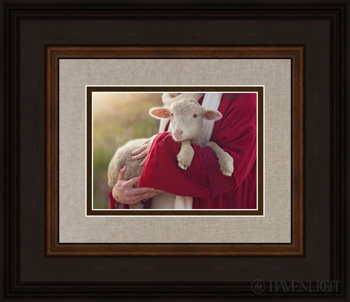 The Good Shepherd Open Edition Print / 7 X 5 Brown 14 3/4 12 Art