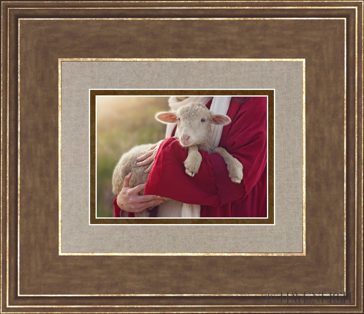 The Good Shepherd Open Edition Print / 7 X 5 Gold 14 3/4 12 Art