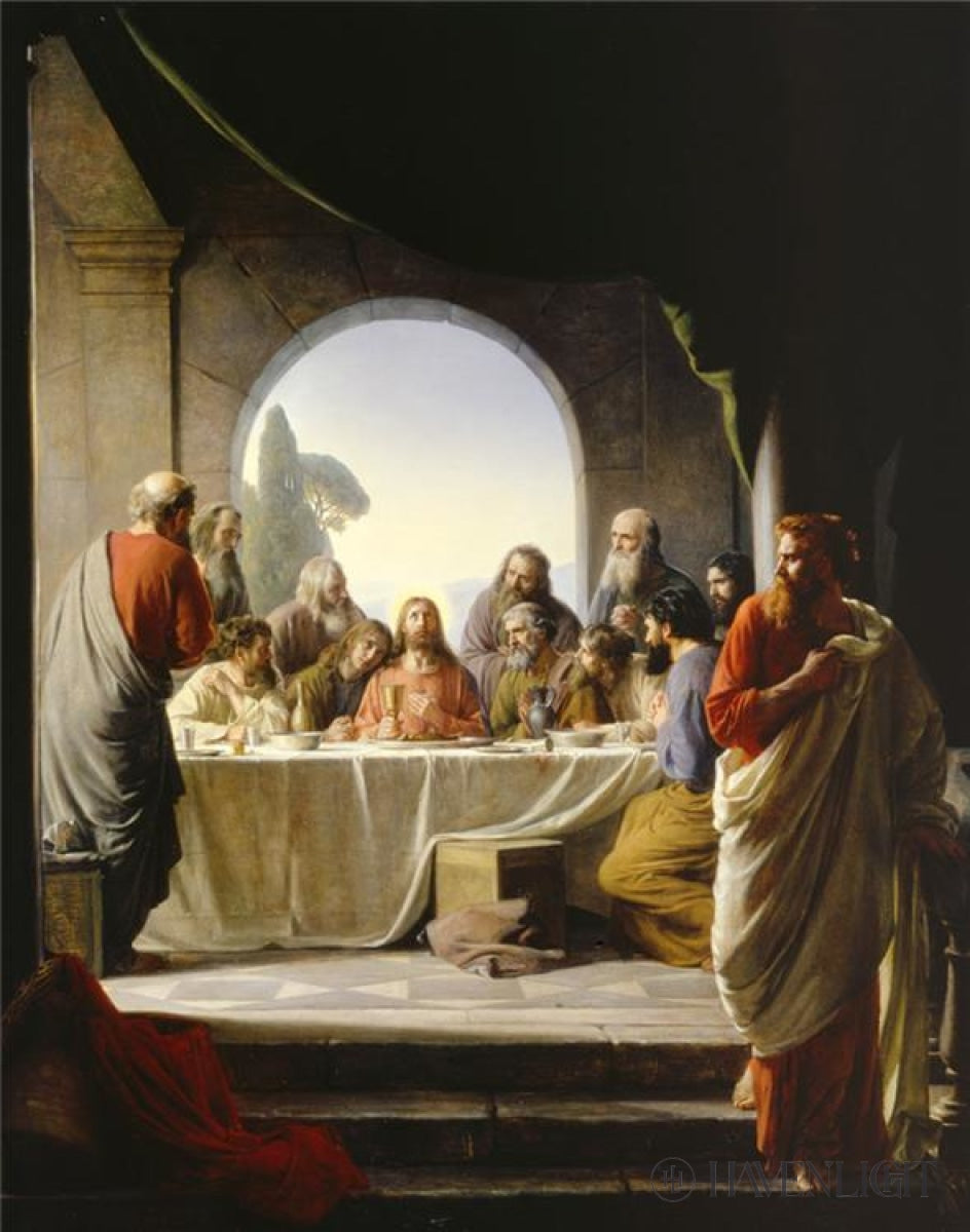 The Last Supper Open Edition Canvas / 16 1/2 X 21 Rolled In Tube Art