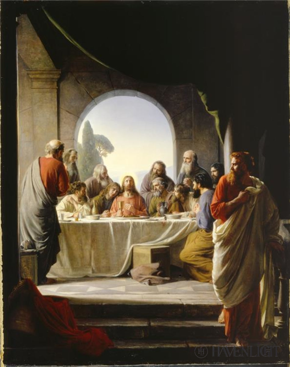 The Last Supper Open Edition Canvas / 22 X 28 Rolled In Tube Art