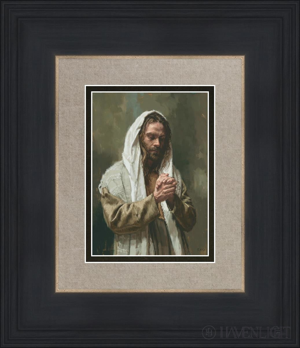 The Lords Prayer Open Edition Print / 5 X 7 Black 12 3/4 14 Art