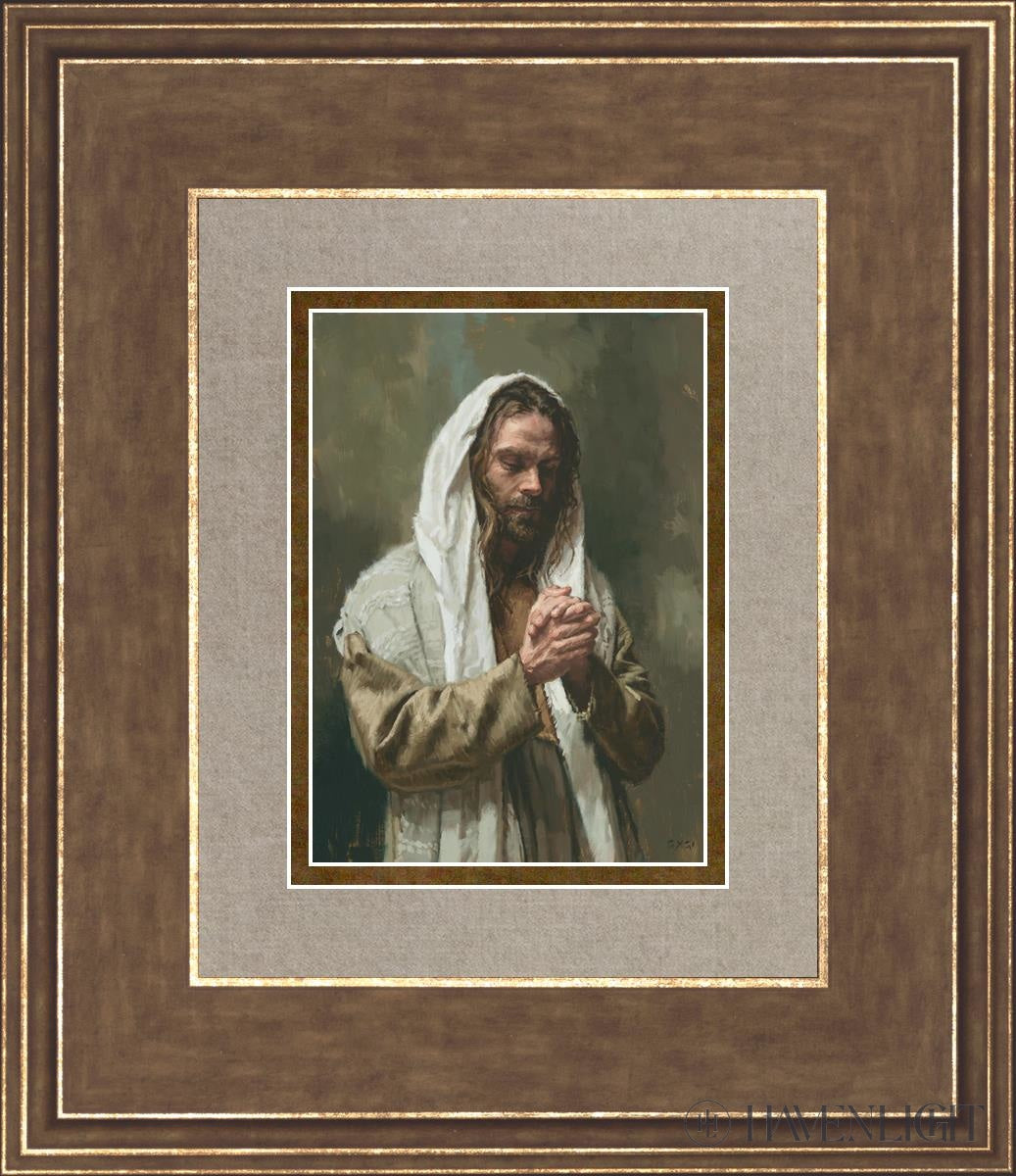 The Lords Prayer Open Edition Print / 5 X 7 Gold 12 3/4 14 Art