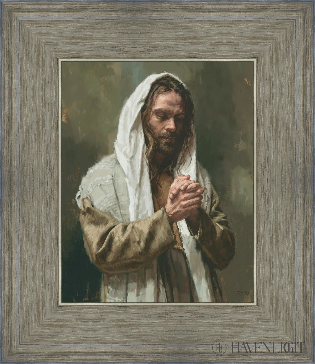 The Lords Prayer Open Edition Print / 8 X 10 Gray 12 3/4 14 Art