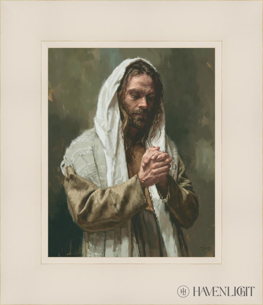 The Lords Prayer Open Edition Print / 8 X 10 White 12 1/4 14 Art