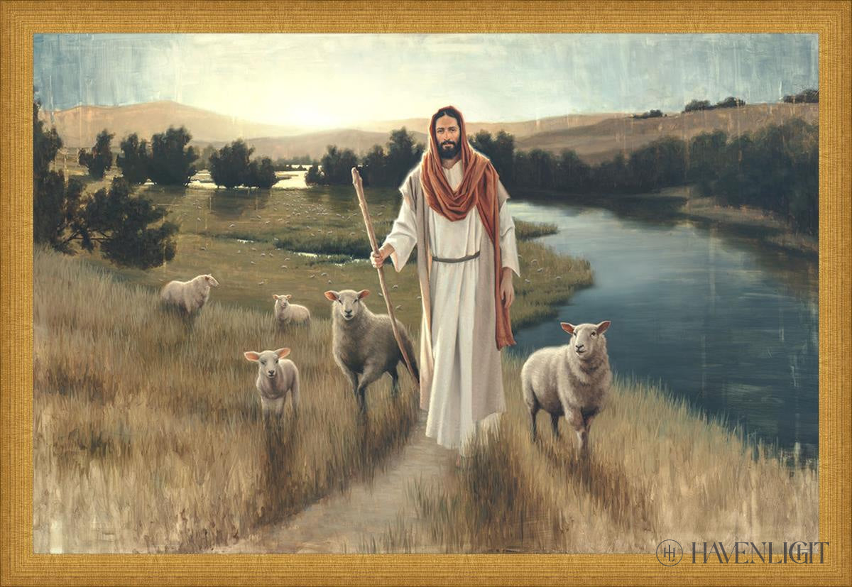 The Rescue Open Edition Canvas / 24 X 16 Matte Gold 25 3/4 17 Art