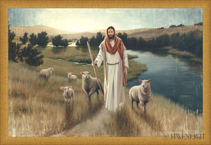 The Rescue Open Edition Canvas / 24 X 16 Matte Gold 25 3/4 17 Art
