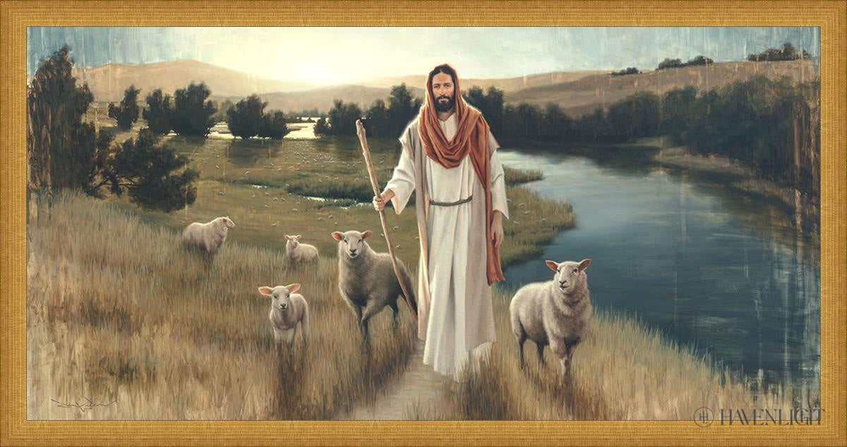 The Rescue Open Edition Canvas / 30 X 15 Matte Gold 31 3/4 16 Art