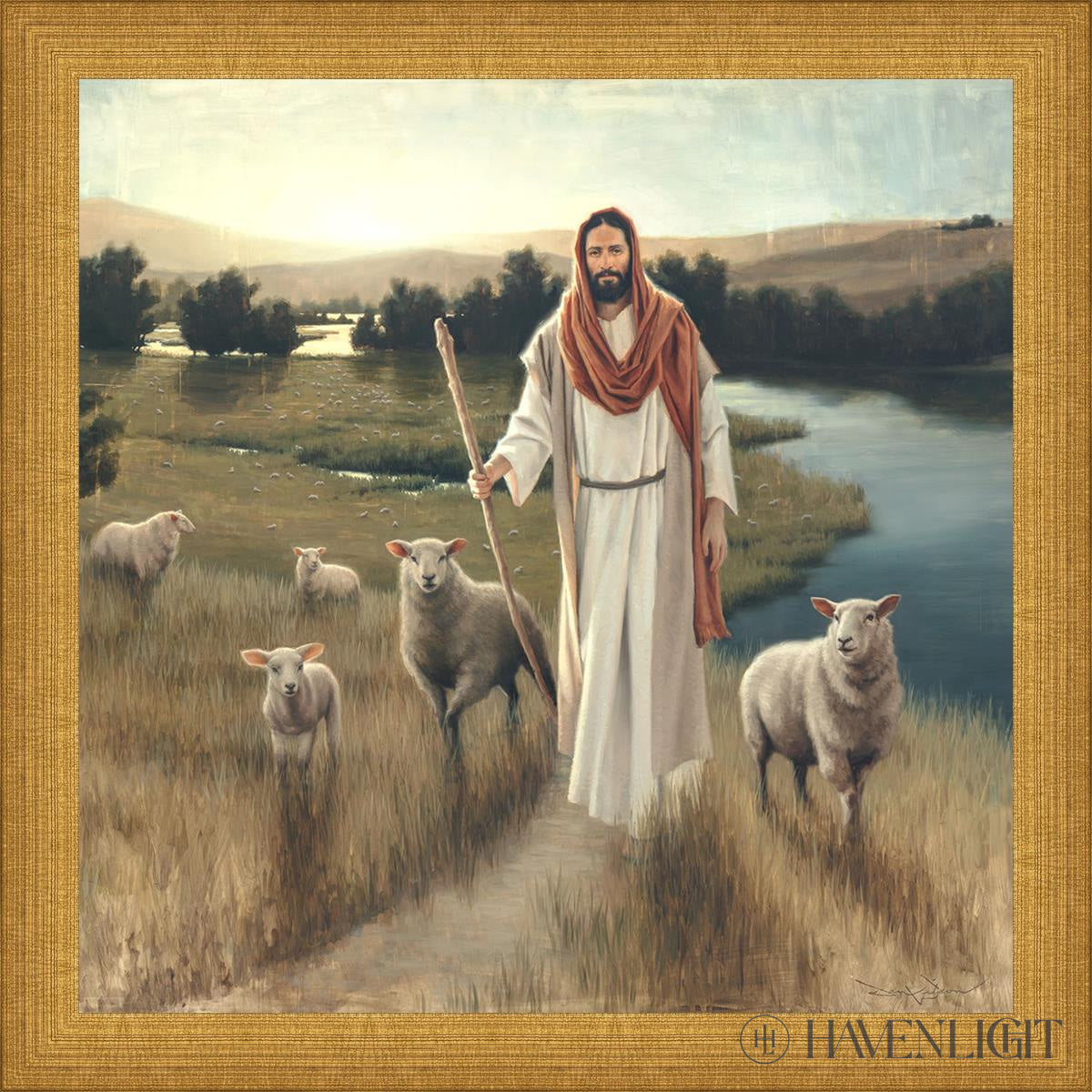 The Rescue Open Edition Print / 12 X Matte Gold 13 3/4 Art