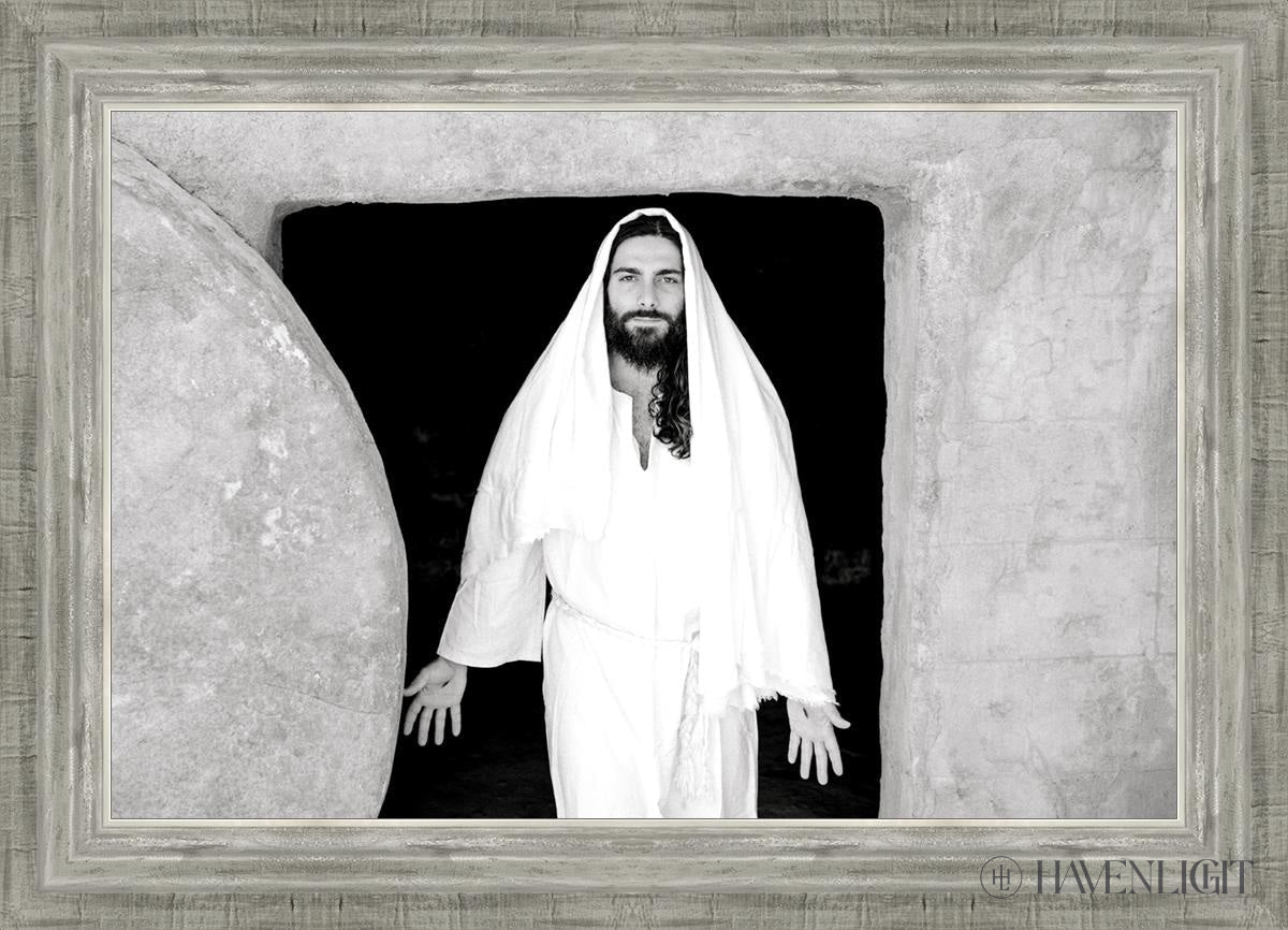 The Resurrected Christ Open Edition Canvas / 24 X 16 Silver 28 3/4 20 Art