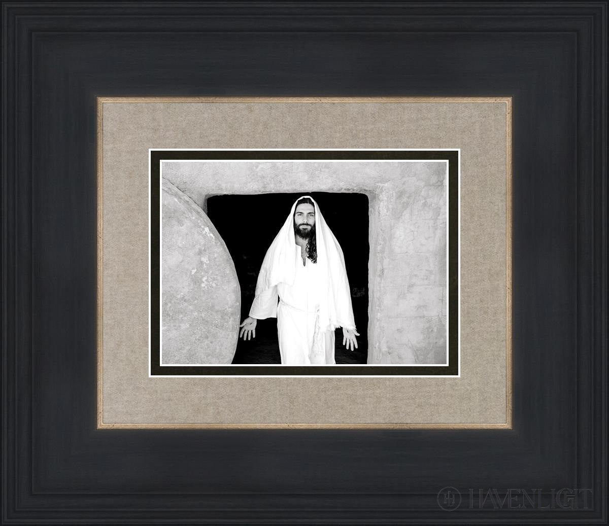 The Resurrected Christ Open Edition Print / 7 X 5 Black 14 3/4 12 Art