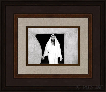 The Resurrected Christ Open Edition Print / 7 X 5 Brown 14 3/4 12 Art