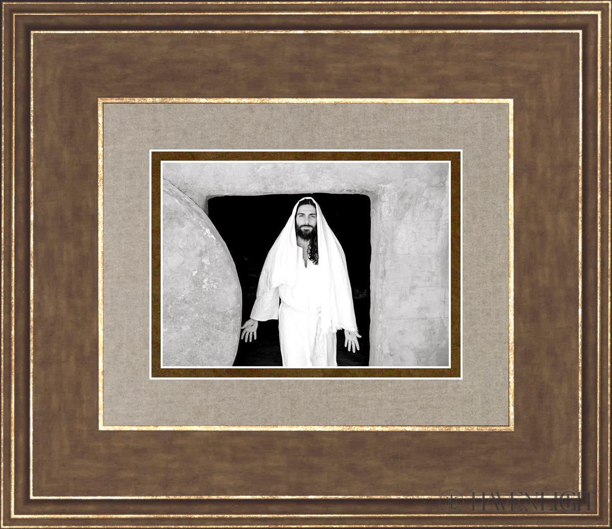 The Resurrected Christ Open Edition Print / 7 X 5 Gold 14 3/4 12 Art
