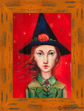 The Witch Open Edition Print / 5 X 7 Frame O 6.5 8.5 Oep