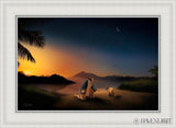Time With The Lamb Open Edition Canvas / 24 X 16 White 29 3/4 21 Art