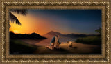 Time With The Lamb Open Edition Canvas / 30 X 15 Gold 35 3/4 20 Art
