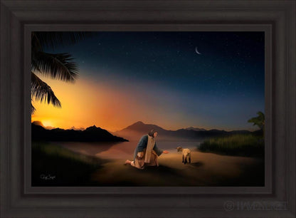 Time With The Lamb Open Edition Canvas / 30 X 20 Brown 37 3/4 27 Art