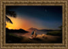 Time With The Lamb Open Edition Canvas / 30 X 20 Gold 35 3/4 25 Art