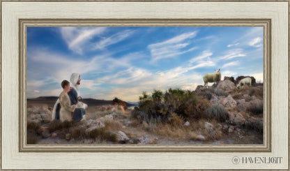 Training The Young Shepherd Open Edition Canvas / 30 X 15 Ivory 36 1/2 21 Art