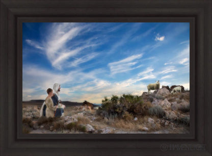 Training The Young Shepherd Open Edition Canvas / 30 X 20 Brown 37 3/4 27 Art