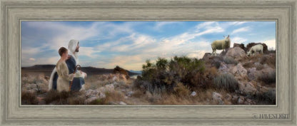 Training The Young Shepherd Open Edition Canvas / 36 X 12 Gray 41 3/4 17 Art