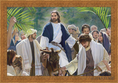 Triumphal Entry Large Art Open Edition Canvas / 48 X 32 Classic Gold 54 1/4 38