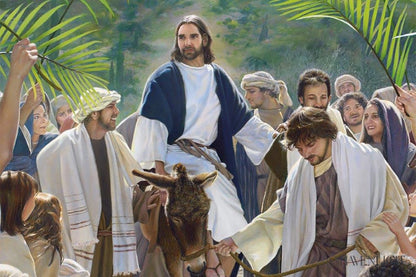 Triumphal Entry Large Art Open Edition Canvas / 48 X 32 Rolled In Tube