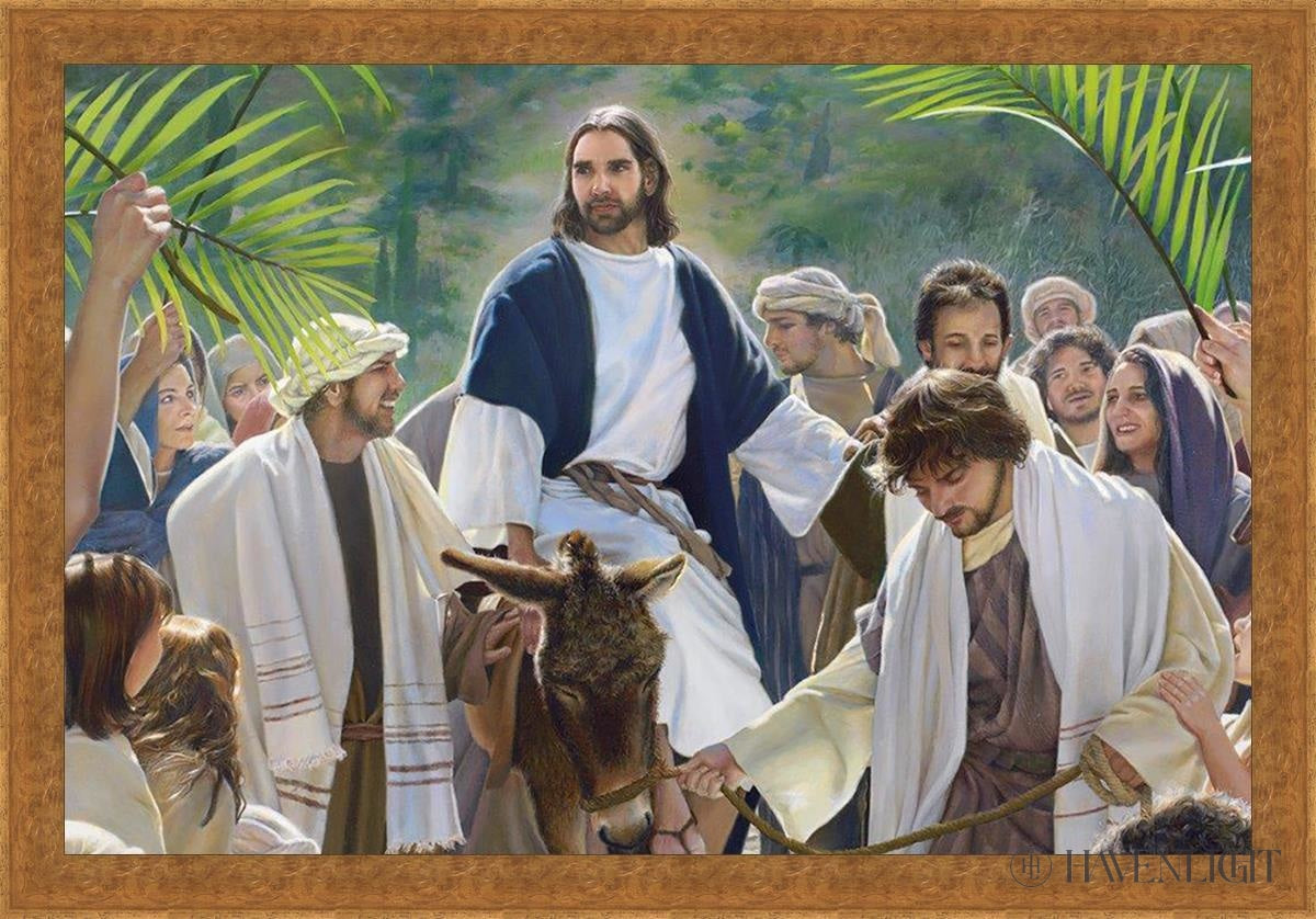 Triumphal Entry Large Art Open Edition Canvas / 60 X 40 Classic Gold 66 1/4 46