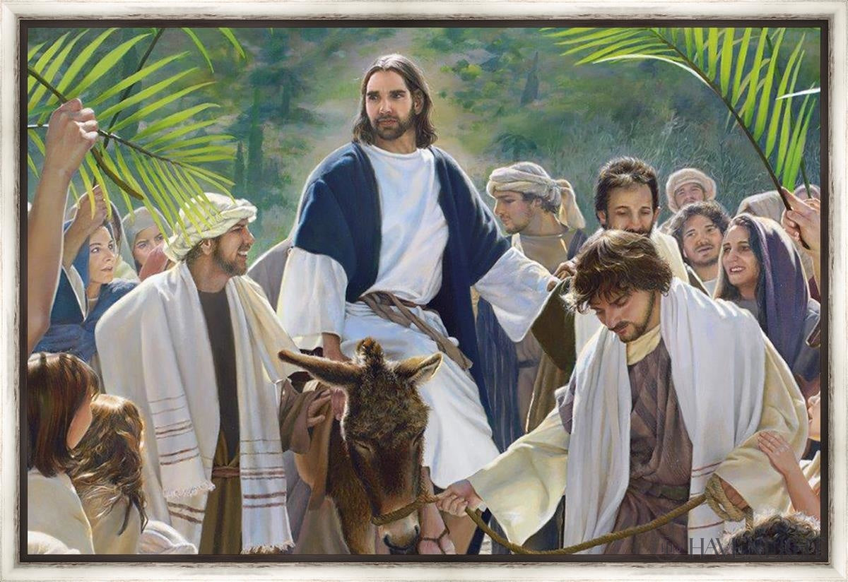 Triumphal Entry Large Art Open Edition Canvas / 60 X 40 Contemporary Silver 63 7/8 43
