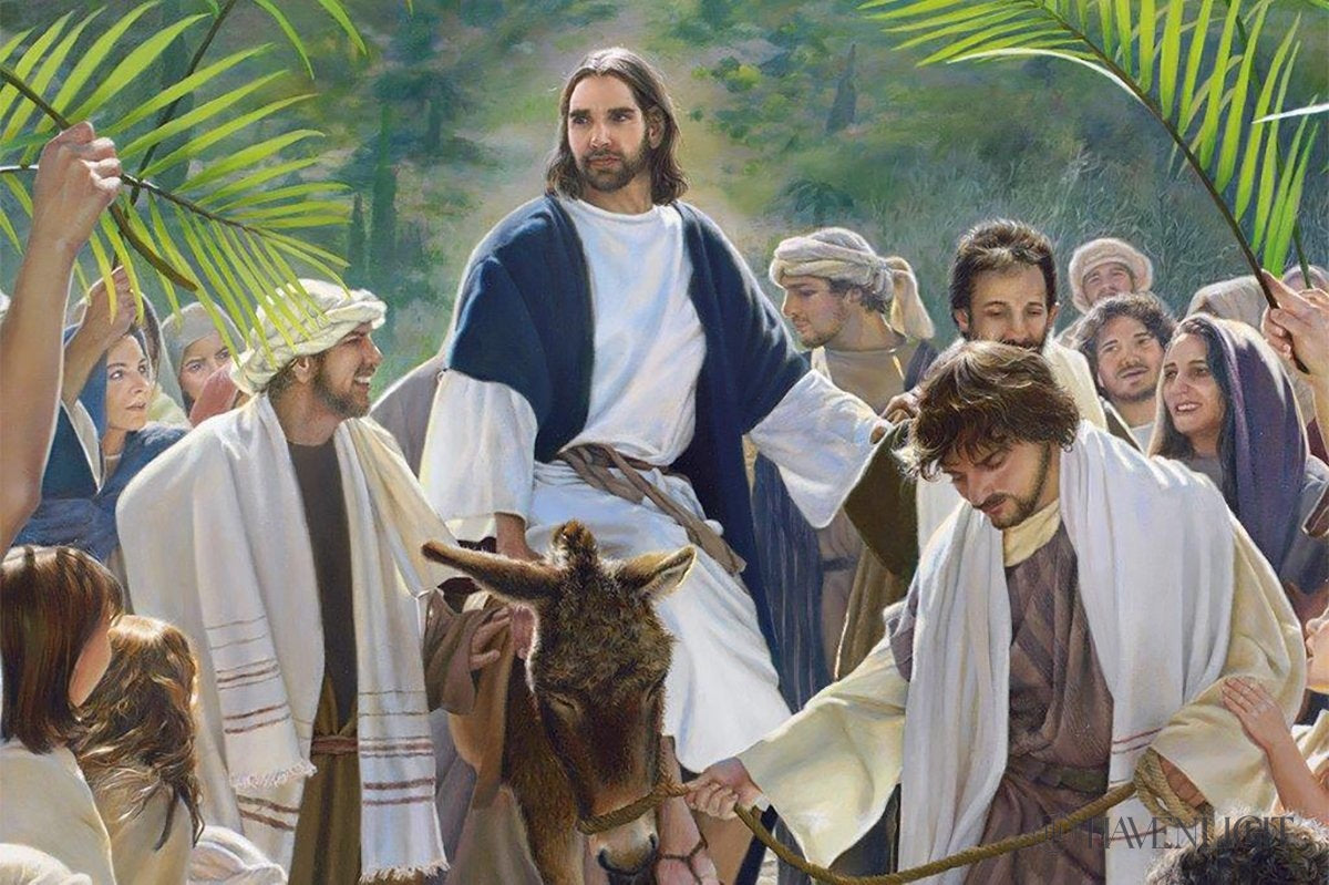 Triumphal Entry Large Art Open Edition Canvas / 60 X 40 Rolled In Tube