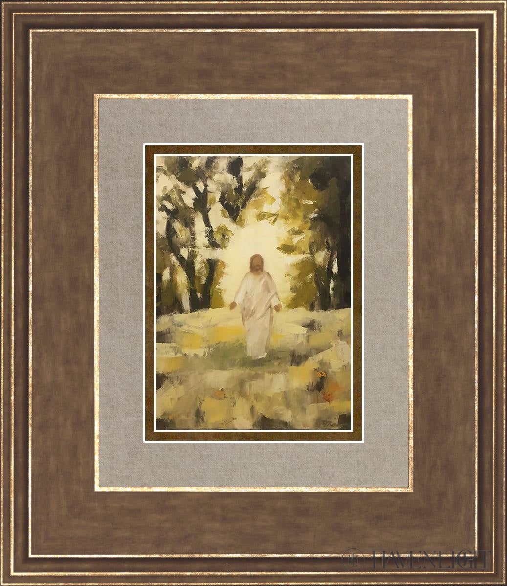 Trust Him Open Edition Print / 5 X 7 Gold 12 3/4 14 Art