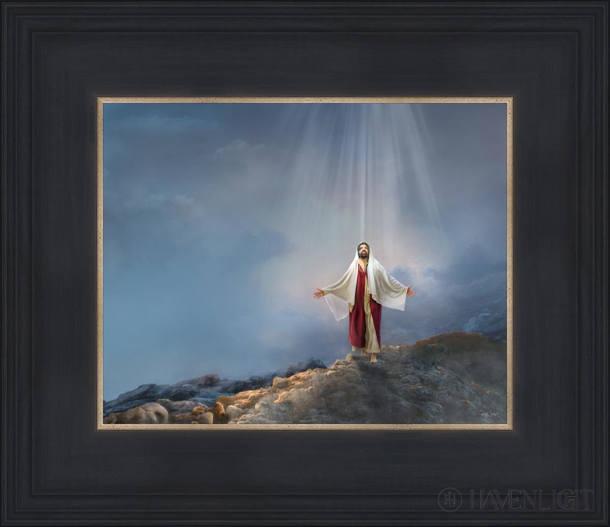 Walk In Righteousness Open Edition Print / 10 X 8 Black 14 3/4 12 Art