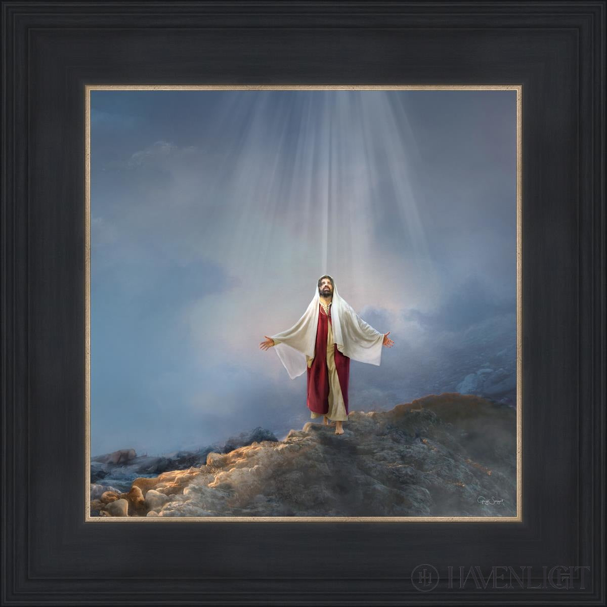 Walk In Righteousness Open Edition Print / 12 X Black 16 3/4 Art