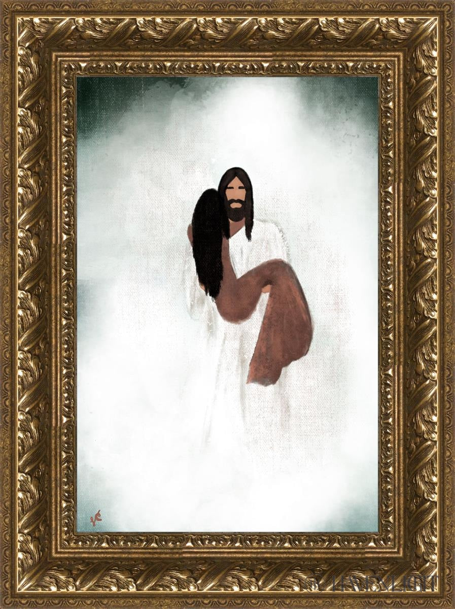 Walk You Through The Storm Open Edition Canvas / 12 X 18 Gold 17 3/4 23 Art