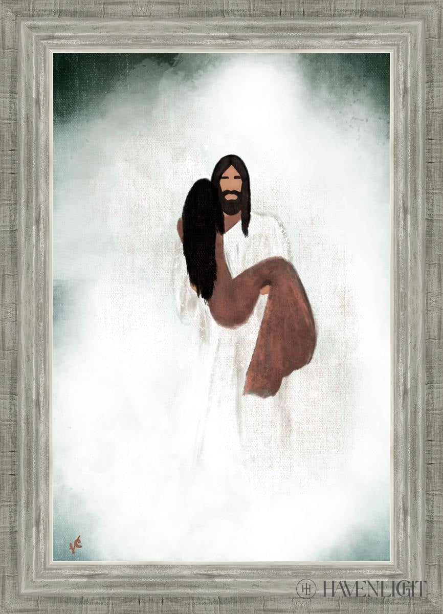 Walk You Through The Storm Open Edition Canvas / 16 X 24 Silver 20 3/4 28 Art