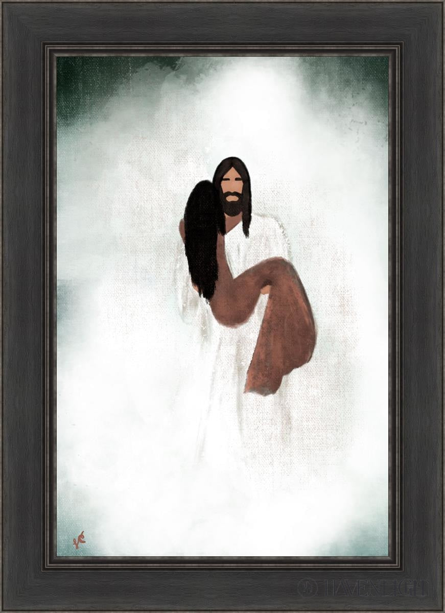Walk You Through The Storm Open Edition Canvas / 20 X 30 Black 26 1/2 36 Art