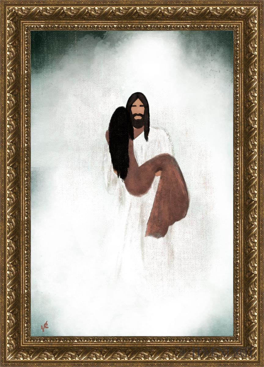Walk You Through The Storm Open Edition Canvas / 20 X 30 Gold 25 3/4 35 Art